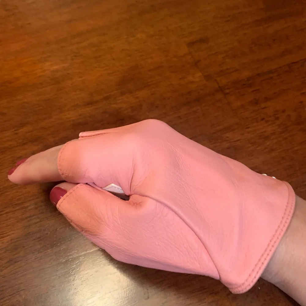 Authentic, very rare, limited edition Chsnel  Fingerless Gloves with Chanel logo